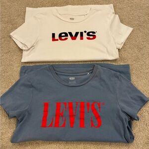 Levi's Graphic T-Shirts Bundle  - White and Blue Faded XS